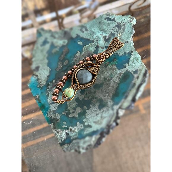 Artisan Jasper Bronze Pendant - Picture 10 of 10